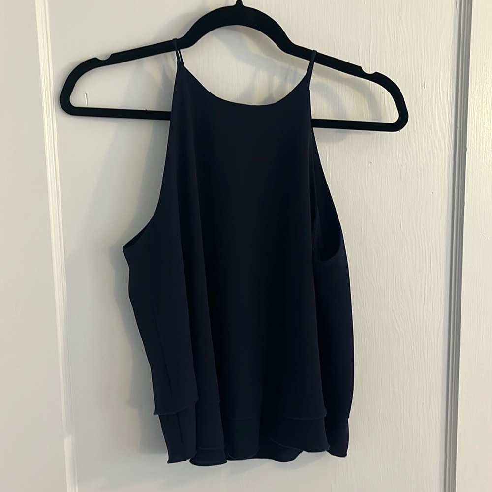 Navy tank blouse float